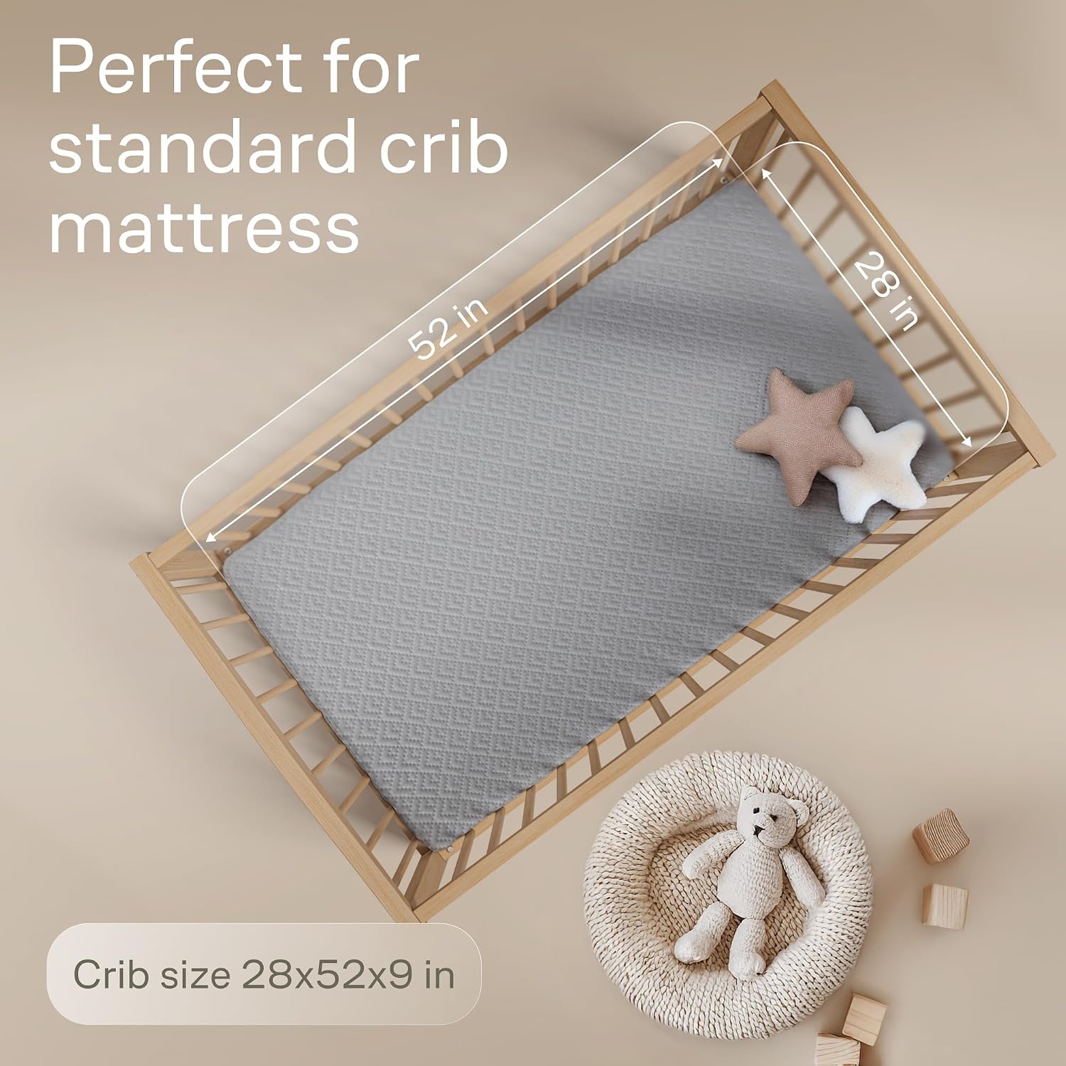 image:imageNiagara Waterproof Mattress Protector Twin 39x75 Cover Deep Pocket Breathable Noiseless 820Inches Bed Smooth Jersey Mattress Pad Cover Fully Ultra Thin PolyesterWhiteGray
