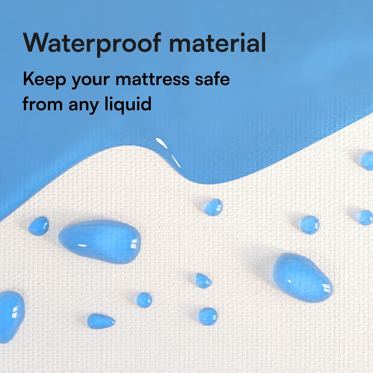 image:imageNiagara Waterproof Mattress Protector Twin 39x75 Cover Deep Pocket Breathable Noiseless 820Inches Bed Smooth Jersey Mattress Pad Cover Fully Ultra Thin PolyesterSimple White