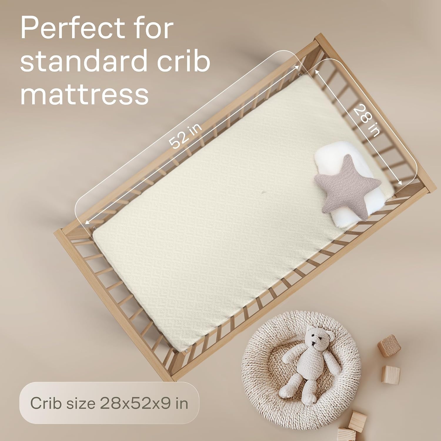 image:imageNiagara Waterproof Mattress Protector Twin 39x75 Cover Deep Pocket Breathable Noiseless 820Inches Bed Smooth Jersey Mattress Pad Cover Fully Ultra Thin PolyesterBeige