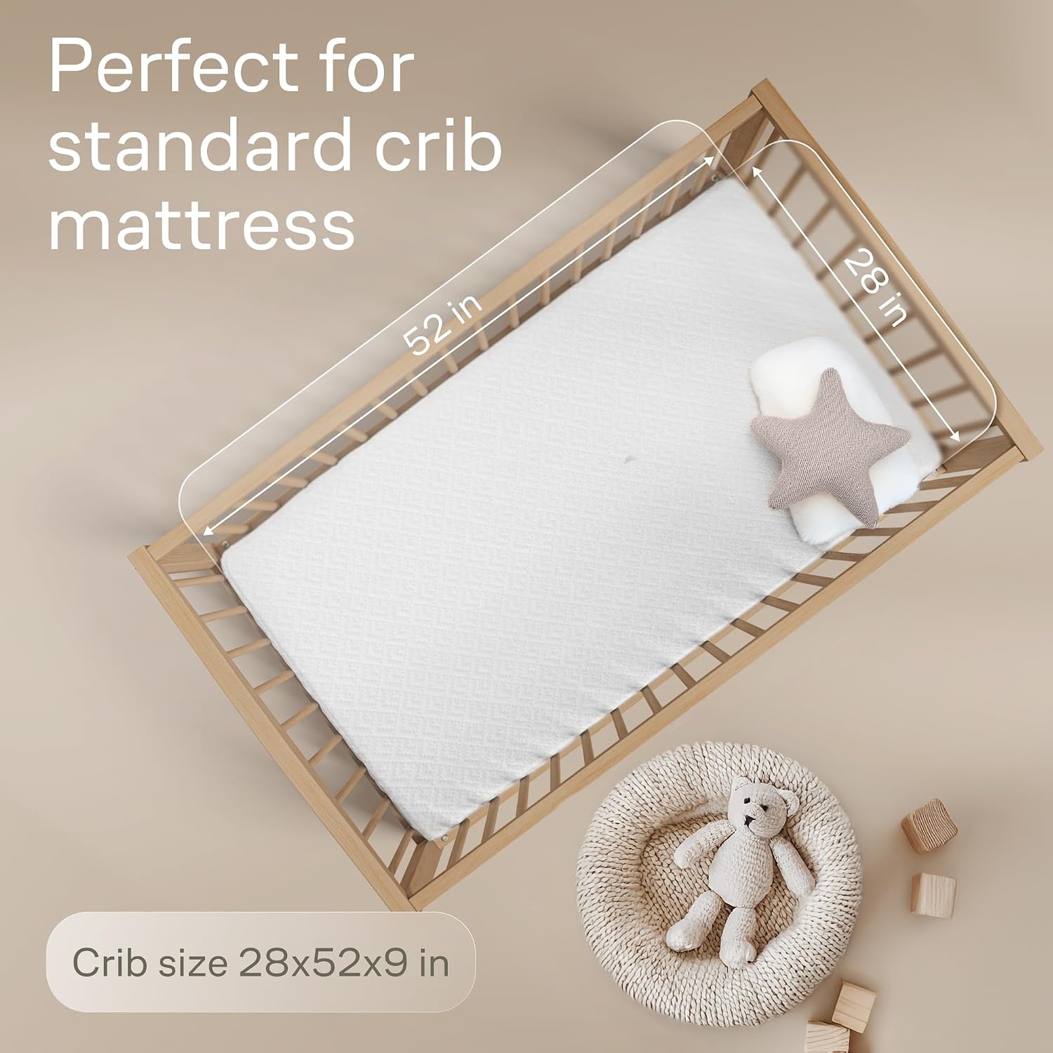 image:imageNiagara Waterproof Mattress Protector Twin 39x75 Cover Deep Pocket Breathable Noiseless 820Inches Bed Smooth Jersey Mattress Pad Cover Fully Ultra Thin PolyesterWhiteBeige