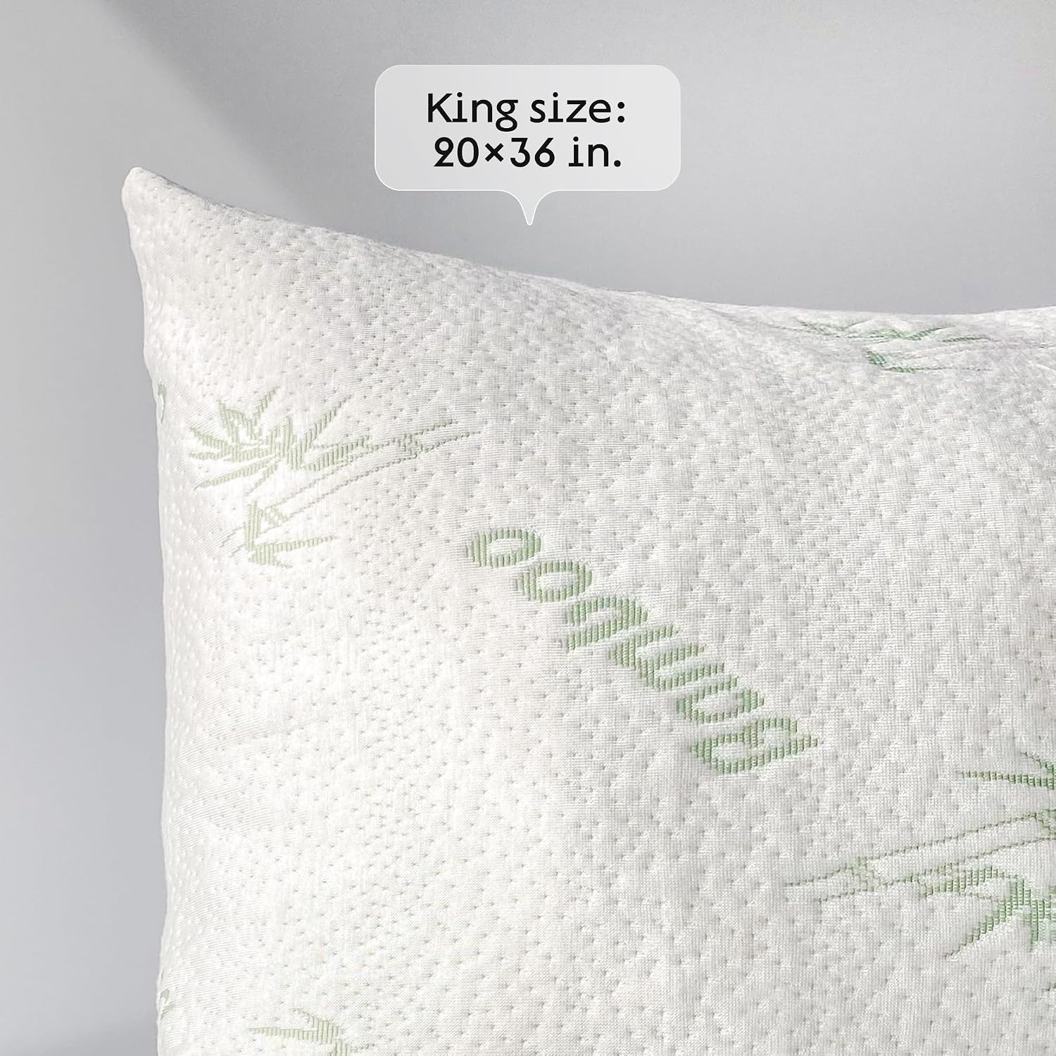 image:imageCloudLike Pillow Protectors with Zipper King Size Breathable Cooling Pillow Covers for Hot Sleeprers 100 Resistant to Stains Dust amp Dirt Green 2PackGreen