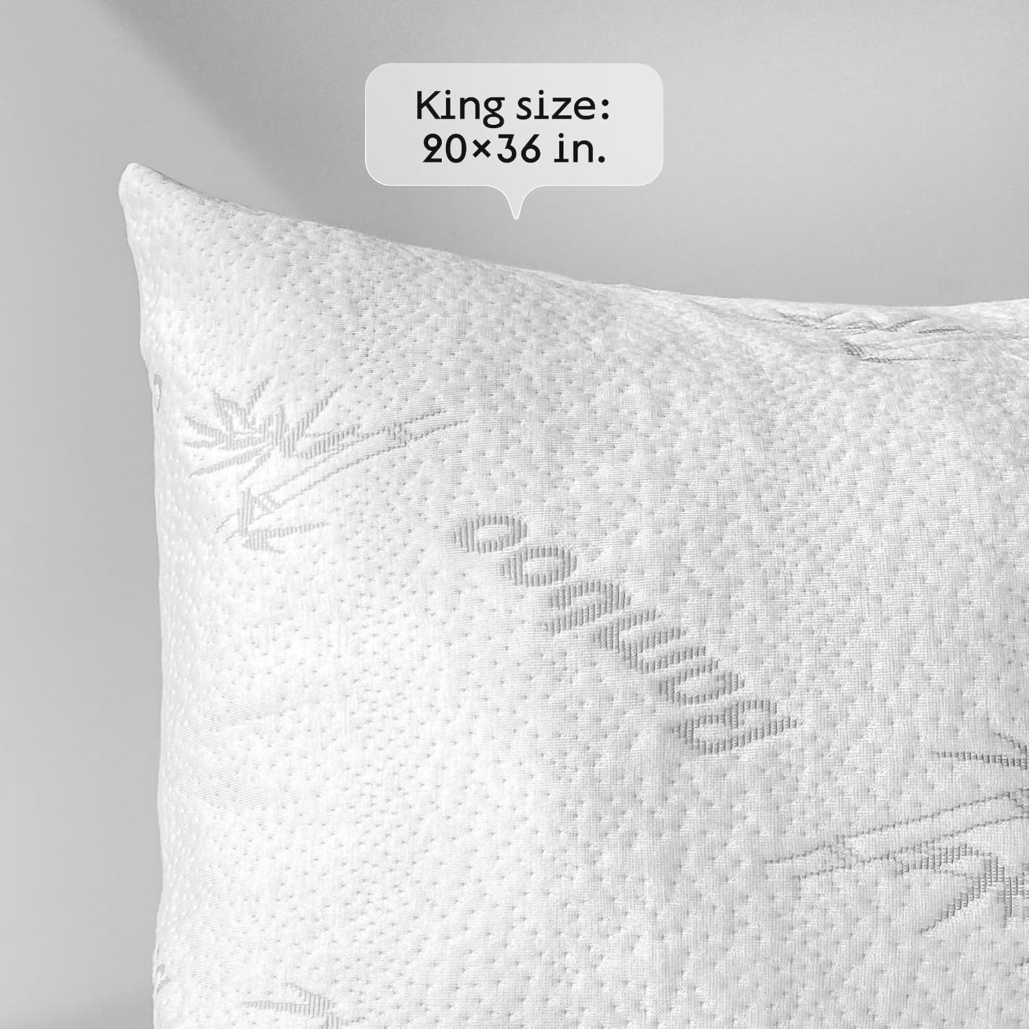 image:imageCloudLike Pillow Protectors with Zipper King Size Breathable Cooling Pillow Covers for Hot Sleeprers 100 Resistant to Stains Dust amp Dirt Green 2PackWhite