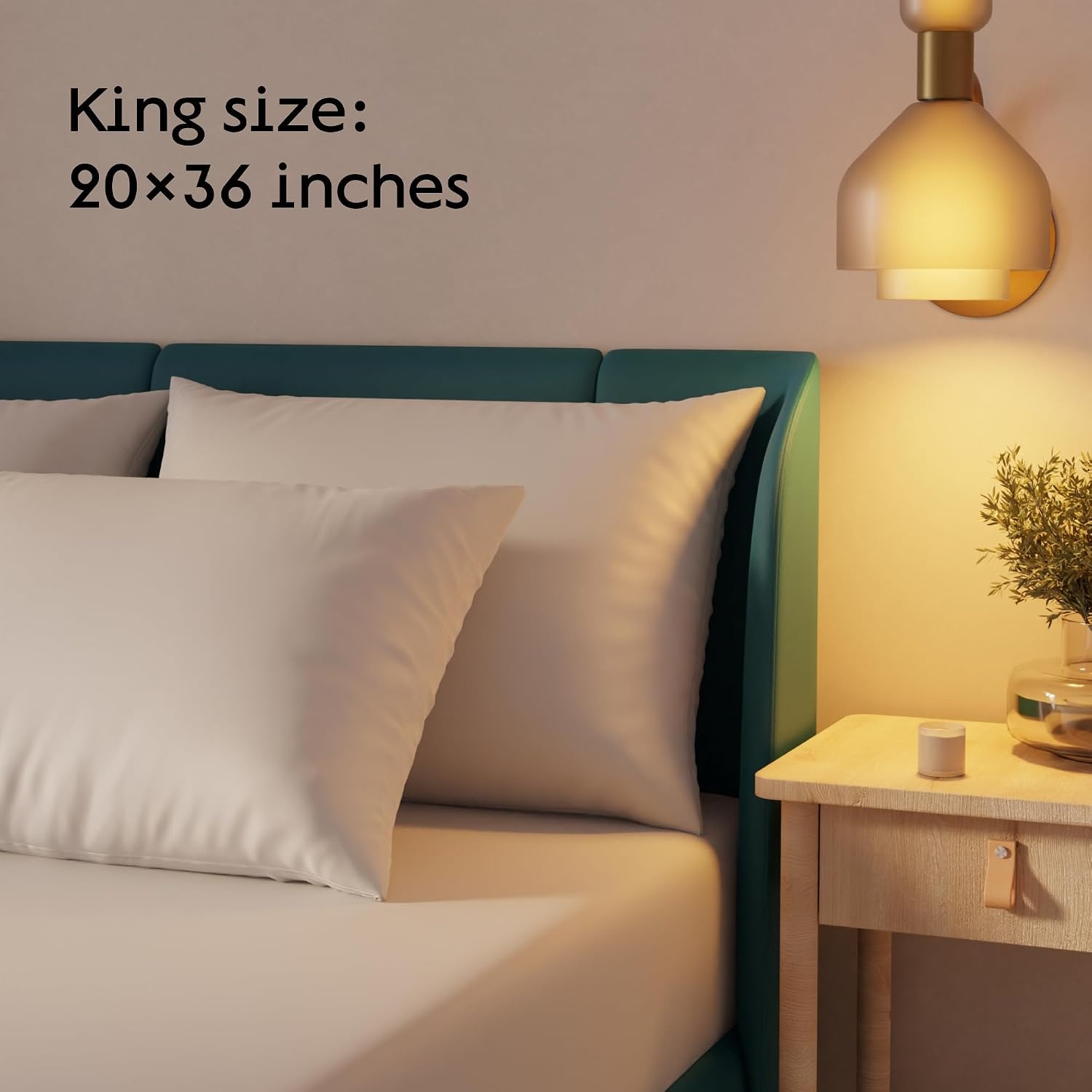 image:imageNiagara Waterproof Pillow Protectors 4 Pack Queen Size WhiteKing