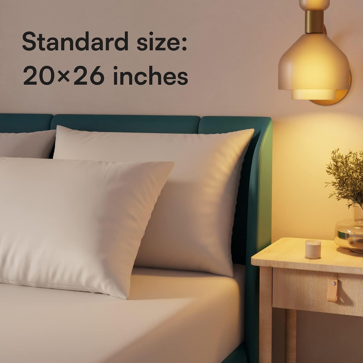 image:imageNiagara Waterproof Pillow Protectors 4 Pack Queen Size WhiteStandard