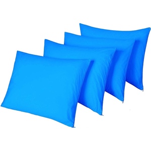4 Pack Waterproof Pillow Protectors Standard 20×26 Inches Smooth Zipper Premium Encasement Covers Quiet Cases Set(Blue)