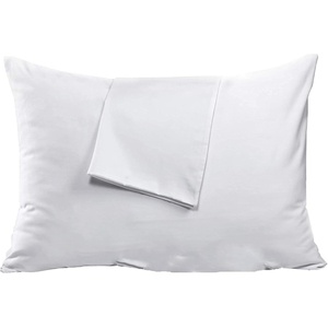 Niagara 2 Pack Standard Pillow Protectors with Zipper, Premium Cotton Sateen Blend Tight Weave Lab Tested Non Noisy Zip Covers Breathable Non Crinky (20×26 Inches)(King)