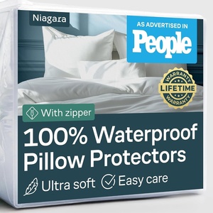 Niagara Waterproof Pillow Protectors – 4 Pack – Queen Size – White(Standard)